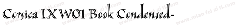 Corsica LX W01 Book Condensed字体转换